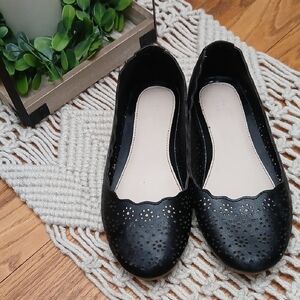 Girls Black Flats